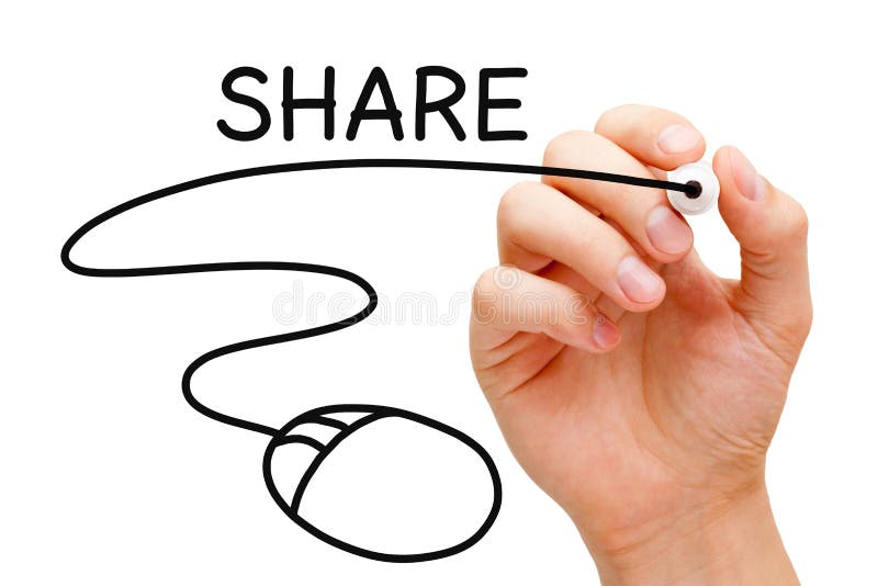 Share Mouse Concept royalty free stock photography