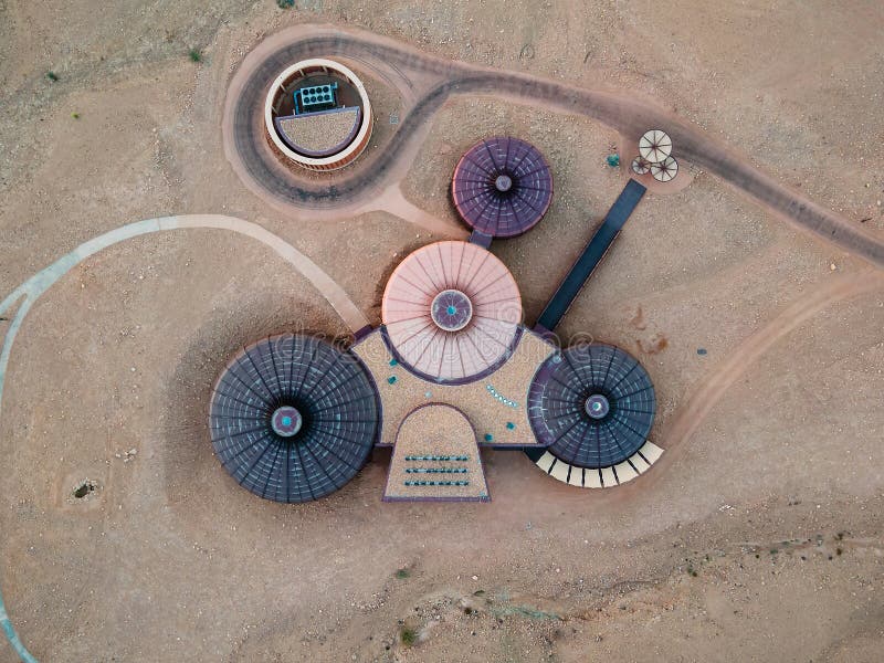 Sharjah, United Arab Emirates - October 22, 2020: Buhais Geology Park in Sharjah emirate of the UAE constructed to resemble the