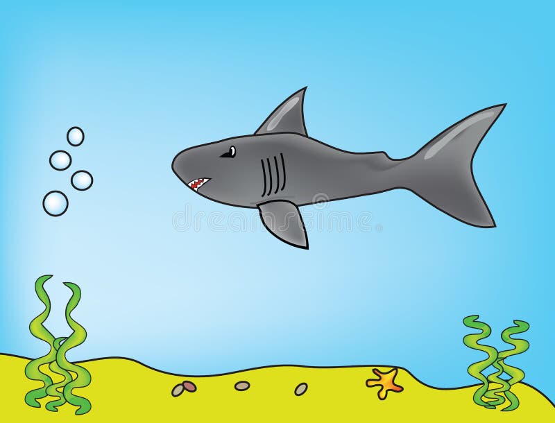 Food chain stock illustration Illustration of fish shark Biology Diagrams