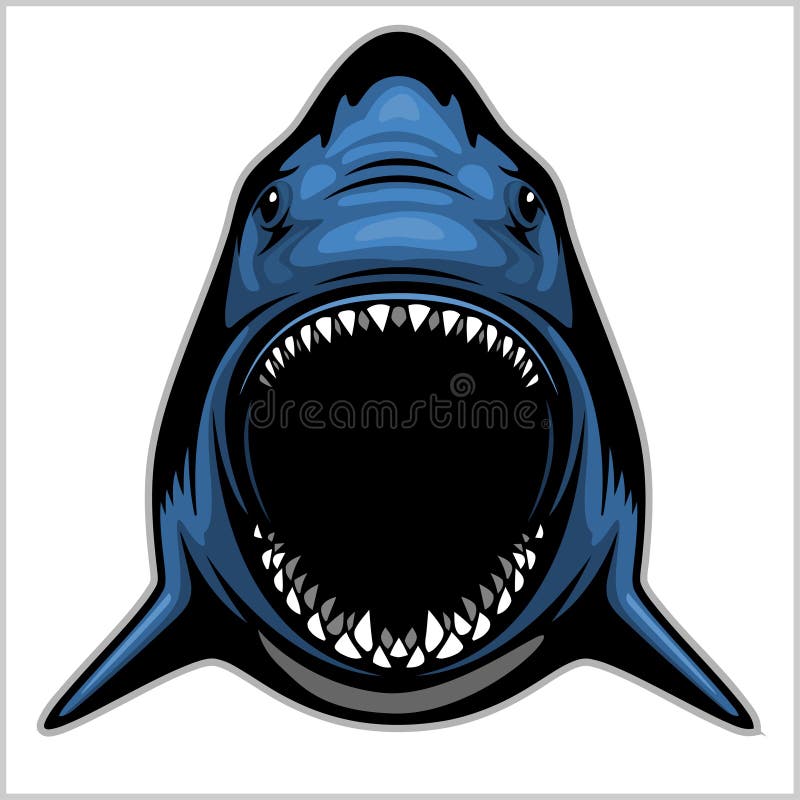 Shark Cartoon for You Design Stock Illustration Illustration of cute