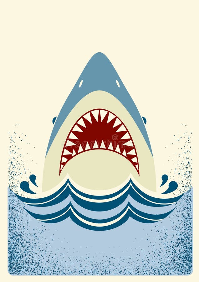 Download Shark Jaws.Vector Color Illustration Stock Vector ...