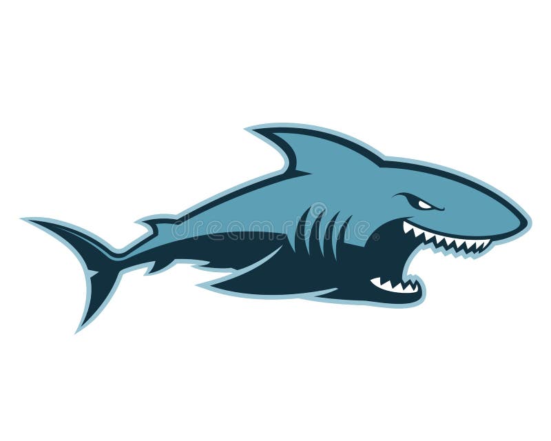 Shark logo mascot stock vector. Illustration of logo - 82165976