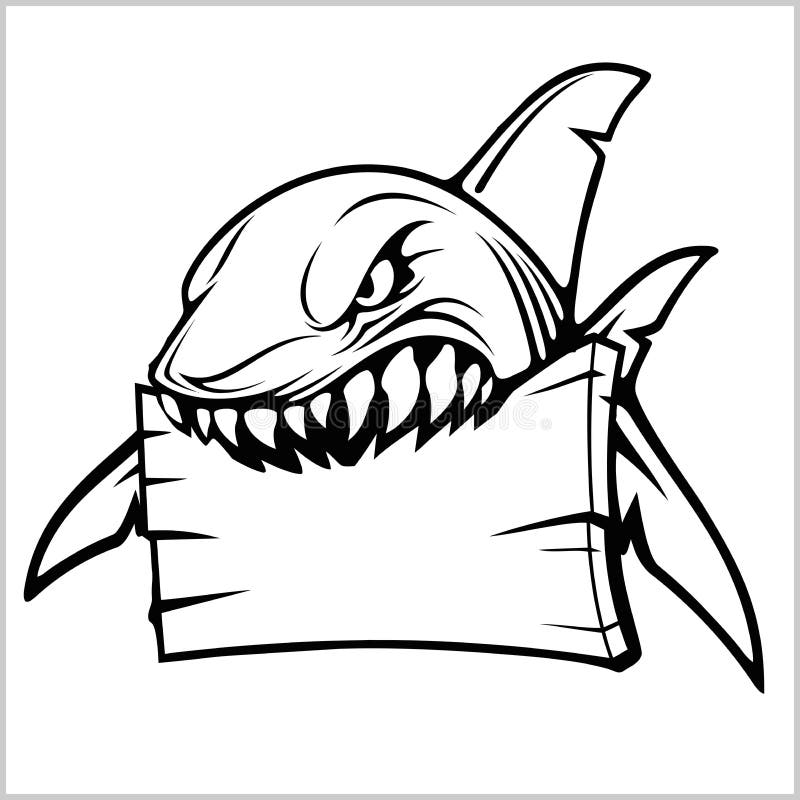 Shark logo for a sport team on white. Vector illustration. Shark logo for a sport team on white. Vector stock illustration stock illustration Shark logo for a sport team on white. Vector illustration. Shark logo for a sport team on white. Vector stock illustration stock illustration