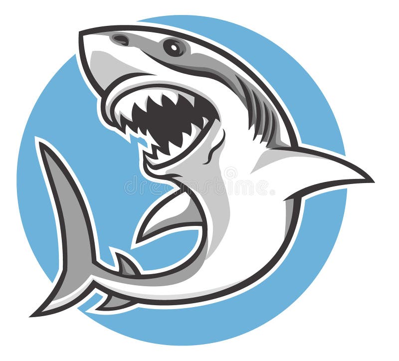 Shark mascot stock vector. Illustration of teeth, isolated - 34562031