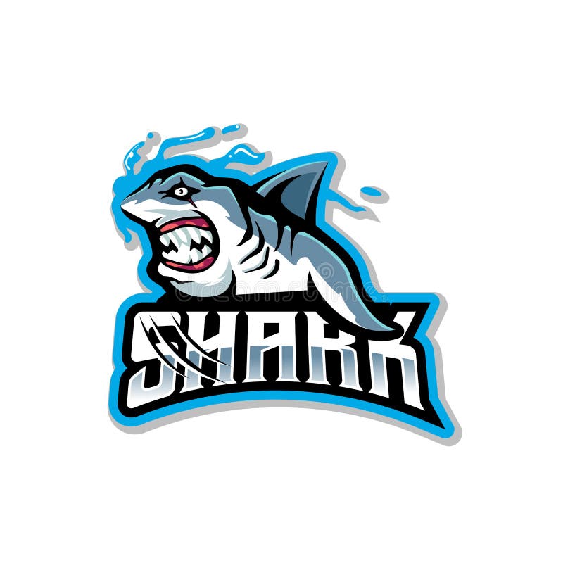 Shark mascot logo created for my fantasy American football team :  r/logodesign