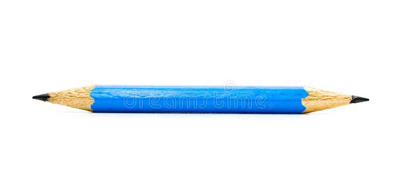 Sharp dark blue pencil