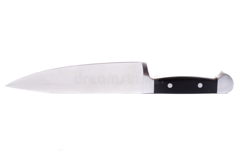 Sharp knife isolated on white background