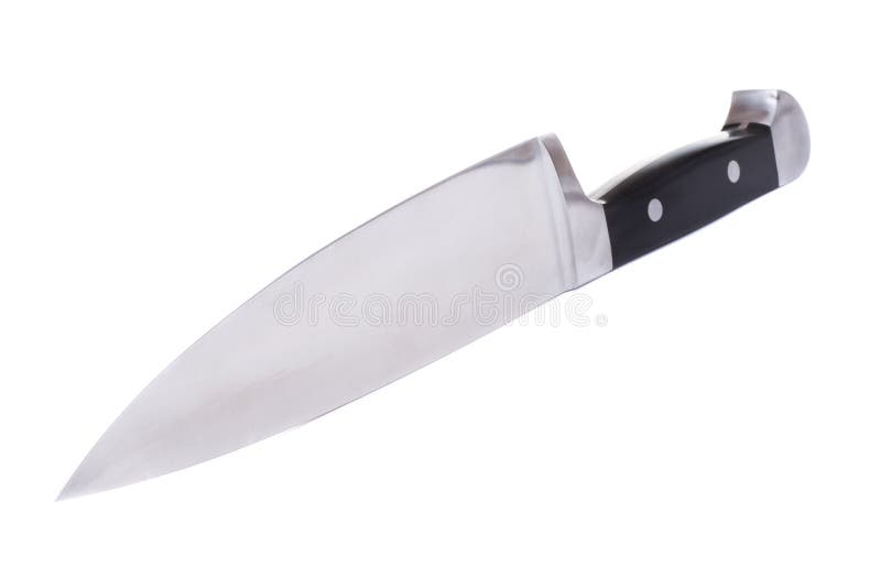 Sharp knife isolated on white background