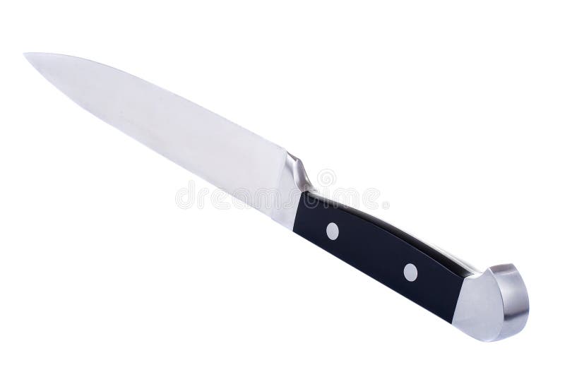 Sharp knife isolated on white background