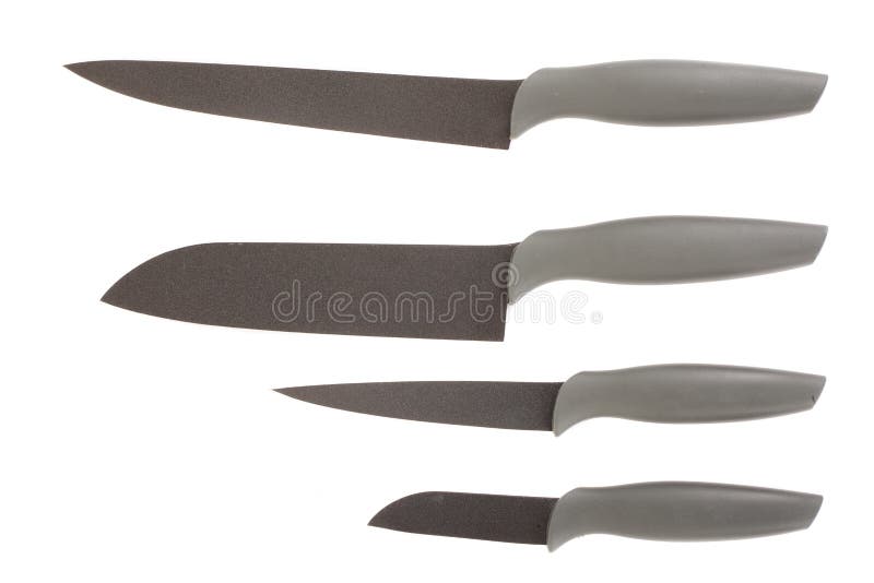 Sharp knife isolated on white background