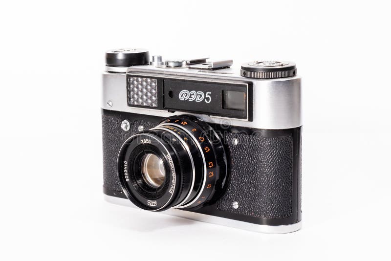 Sharp Realistic Picture of Old Russian Soviet 35mm Film Rangefinder Camera  Editorial Stock Image - Image of black, finder: 159076589