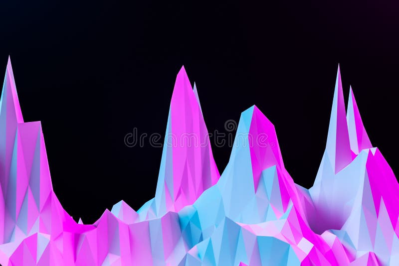 Sharp waves. Abstract lines. Flow background vector illustration