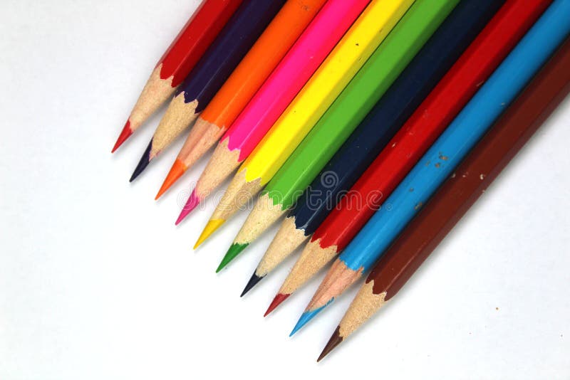 Coloured Pencils, Still Life of Artist Materials Stock Image Image of assortment, colour