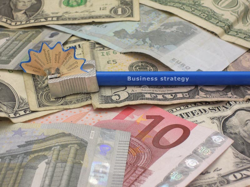 Sharpening the Business Strategy Stock Image Image of crisis, money