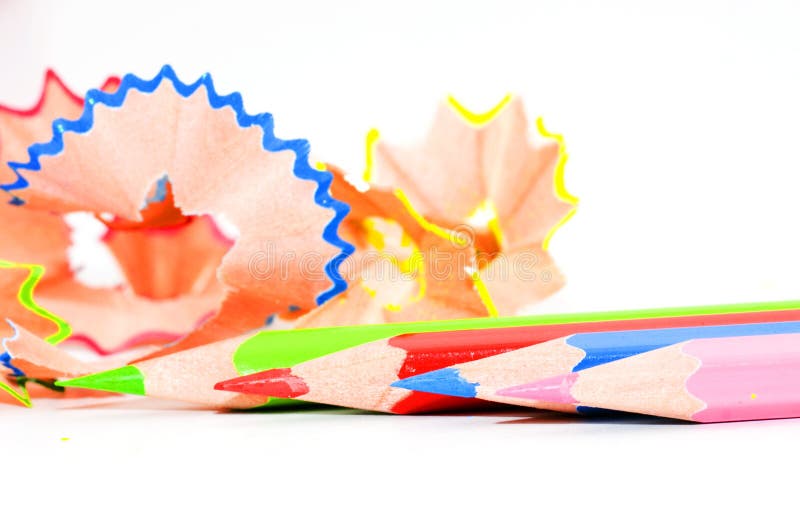 Sharpening colored pencils