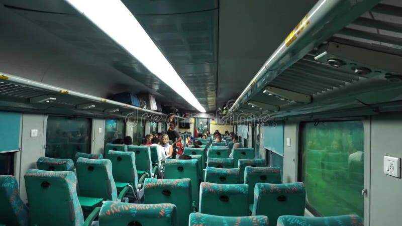 Indian railway train to Taj mahal, shatabdi express, Delhi India