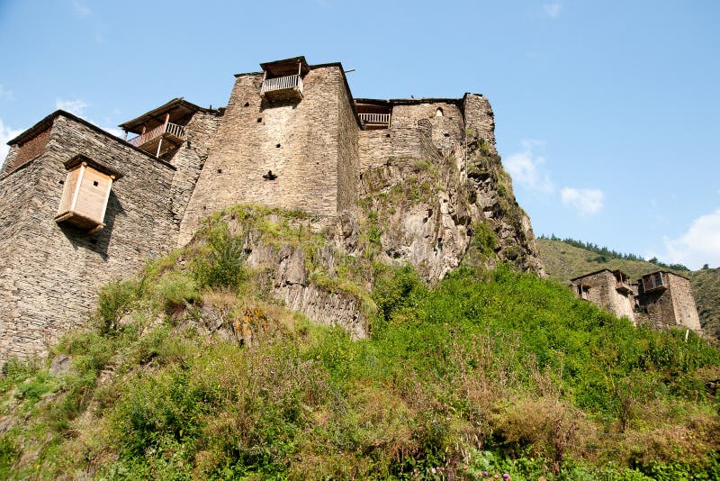 Shatili town castle