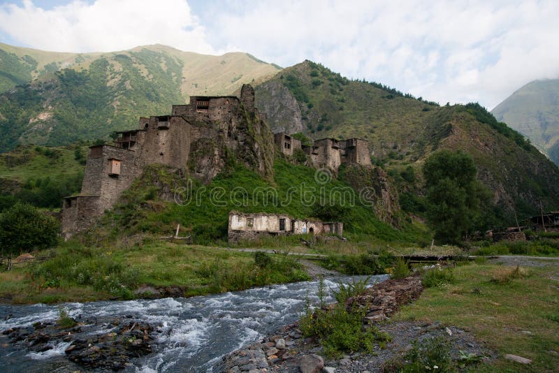 Shatili town castle