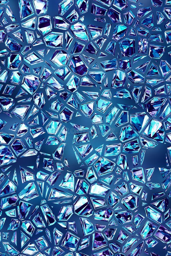 Shattered Blue Glass Mosaic Pattern Texture Fracture Background Design Stock Illustration Illustration Of Artistic Generated 111000180