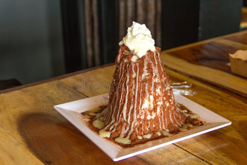 Shaved Ice Topped with Cocoa Powder Stock Photo Image of cocoa