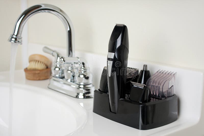 Shaving Kit in Bathroom stock image. Image of hairs, groom - 7210783