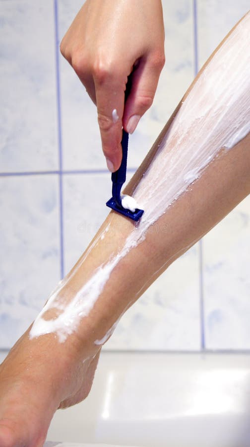 Shaving legs