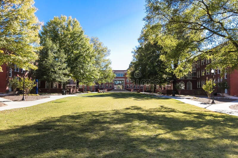 Shaw Hall and Quad at UNCG stock images Shaw Hall and Quad at UNCG stock images