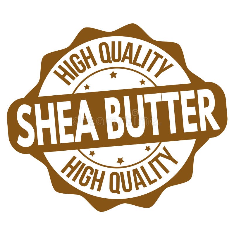 Shea-Butterzeichen oder -stempel