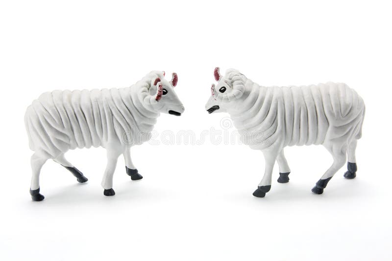 Sheep Figurines royalty free stock photography