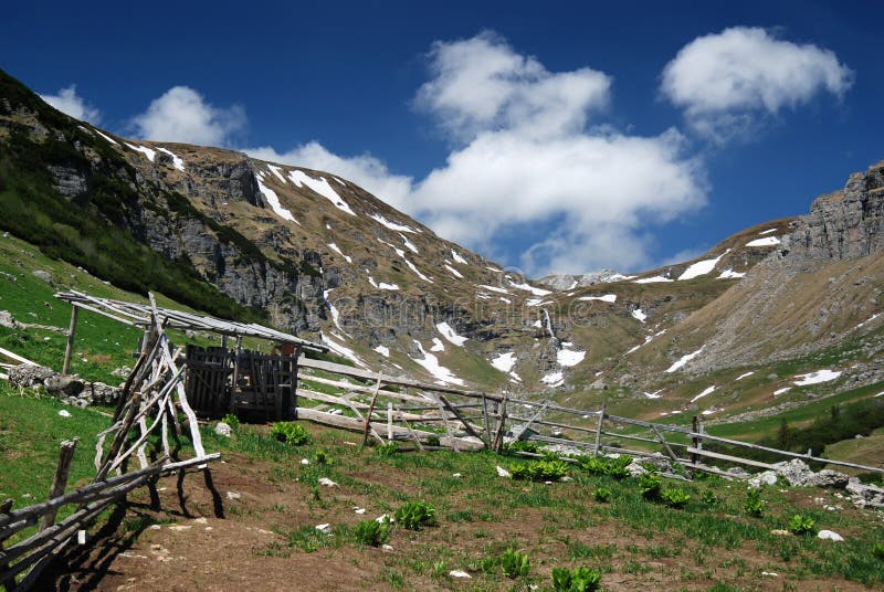 Sheep-fold in Romania