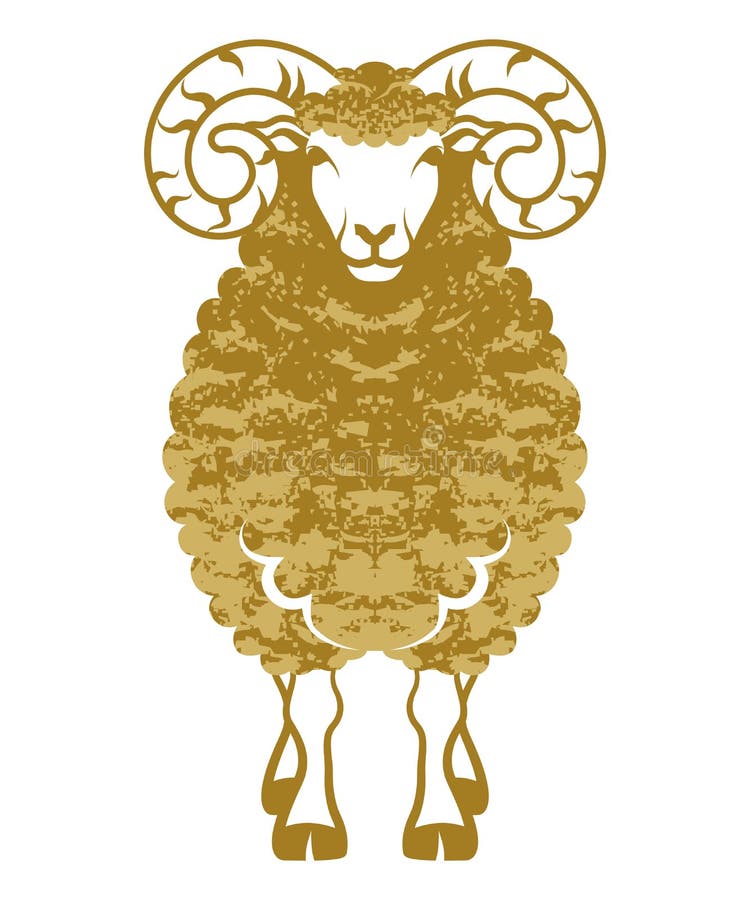 [Image: sheep-front-view-golden-color-vector-ill...893787.jpg]