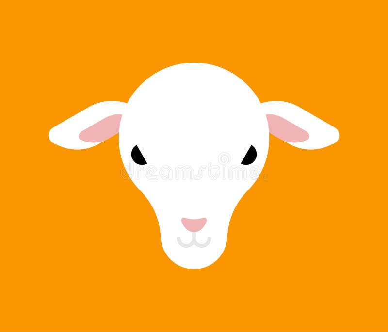 Lamb Face Emoticon Vector Set. Emoji and Emoticon of Cute Lamb Sheep in