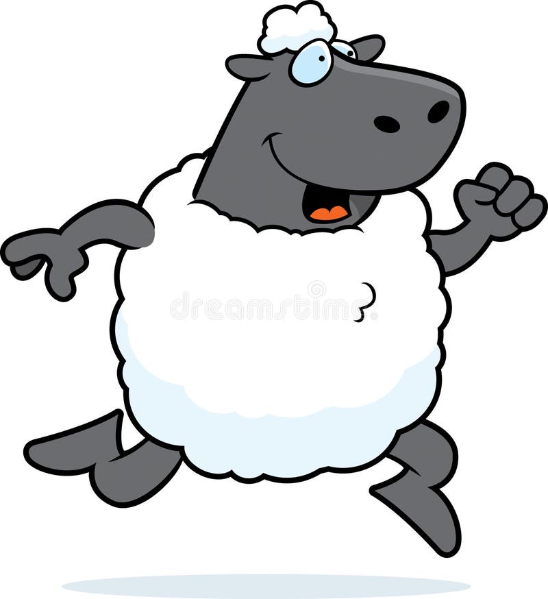 running sheep drawing running sheep drawing