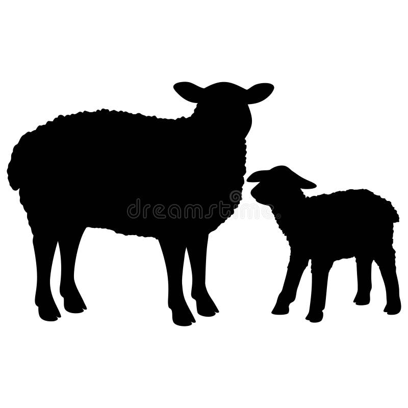 Download Sheep Silhouette Stock Vector Illustration Of Mammal 77262734