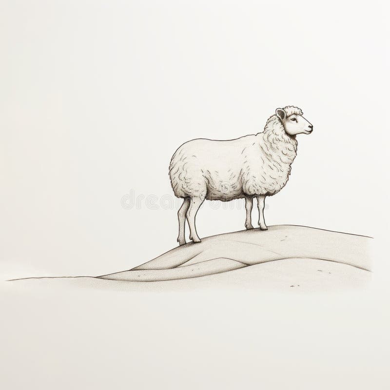 Sheep Drawing by Igor Pose | Saatchi Art