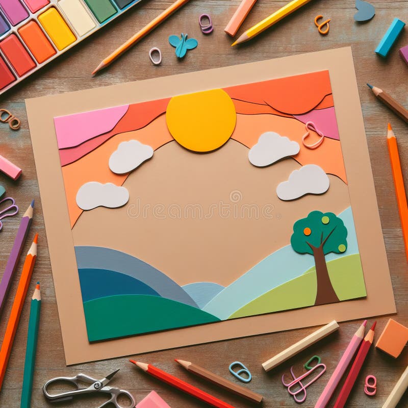 17 a Sheet of Coloured Construction