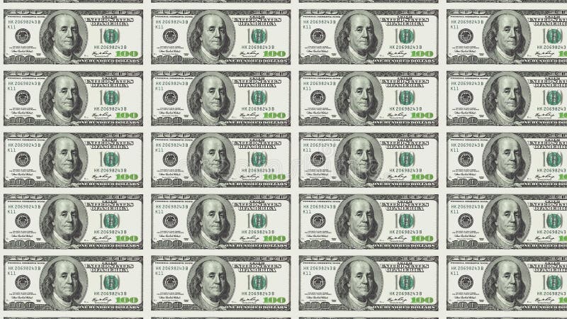 Sheet of 100 Dollar Bill. Looped. Stock Footage - Video of dollar ...