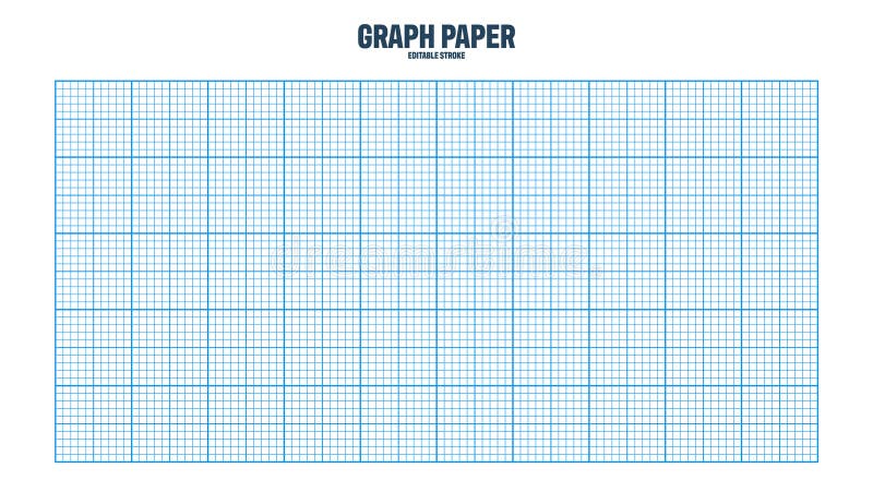 Graph Paper Pad, 17 x 11, 50 Sheets, Blue Line Border, Blueprint Paper