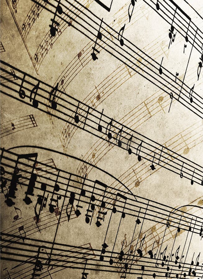 Close-up of old sheet music abstract. Paper notation stock images, royalty-free photos and pictures