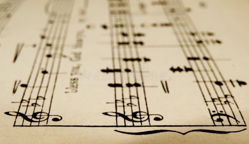 Close-up of sheet music. Paper notation stock images, royalty-free photos and pictures