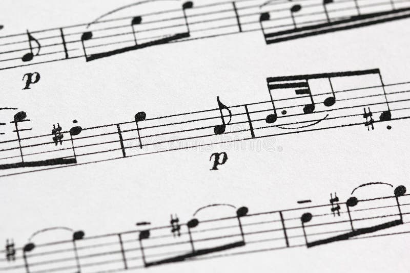 Sheet Music stock image. Image of flat, melodies, klavier 28660317