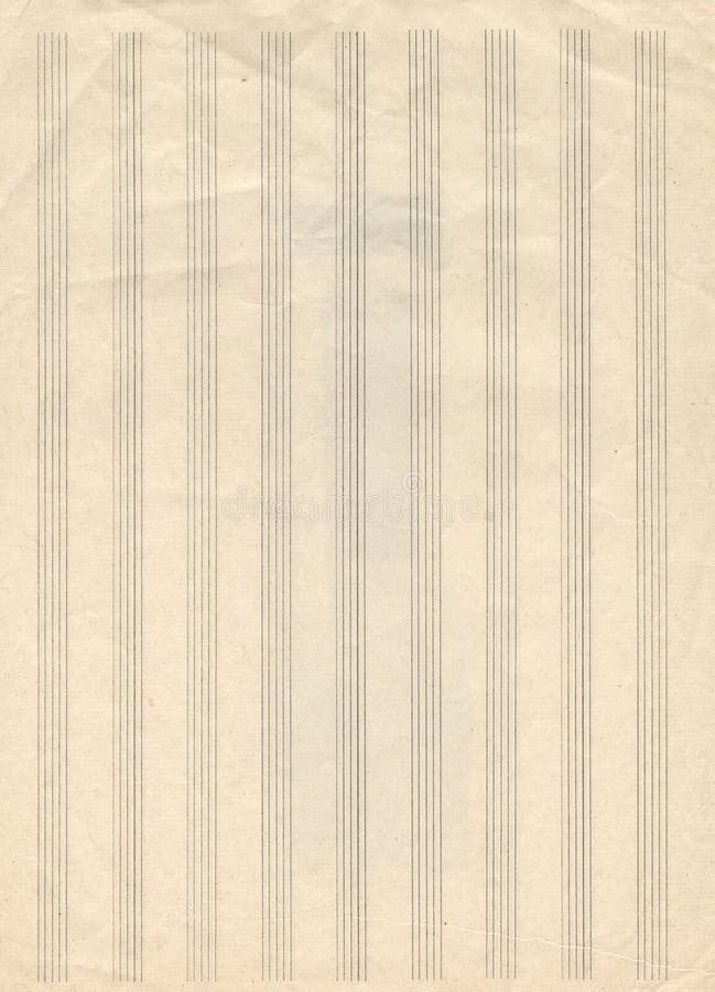 Sheet music. The musical mill. Old paper. Aged background.