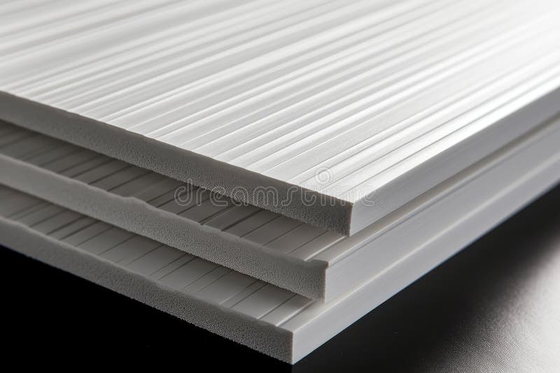 Sheet of Plastic Siding, with Its Durable Surface. Generative AI Stock