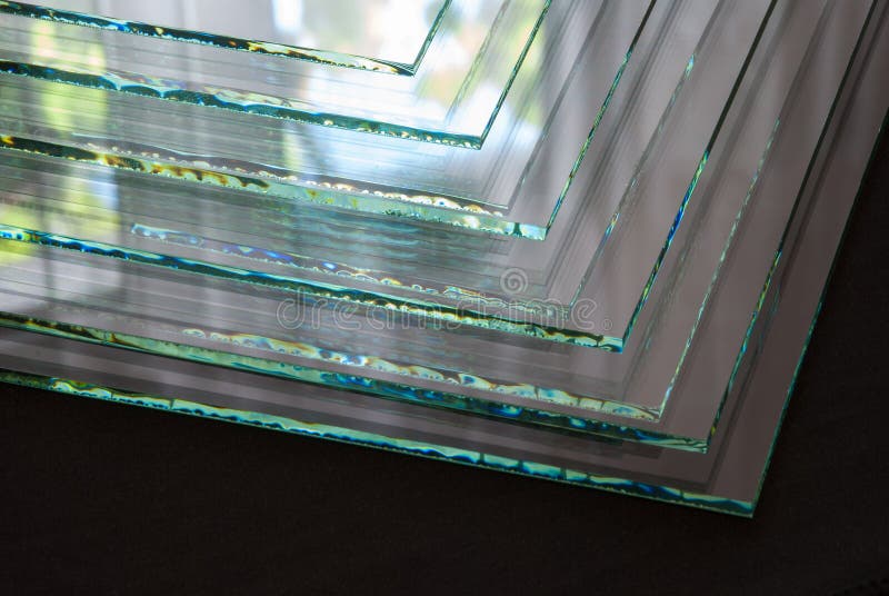 Sheets of Factory Manufacturing Tempered Clear Float Glass Panels Cut