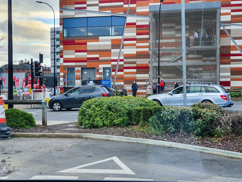 SHEFFIELD, UK - 19TH MARCH 2019: Tesco Extra - Savile Street - is closed by police due to a major incident stock photography SHEFFIELD, UK - 19TH MARCH 2019: Tesco Extra - Savile Street - is closed by police due to a major incident stock photography