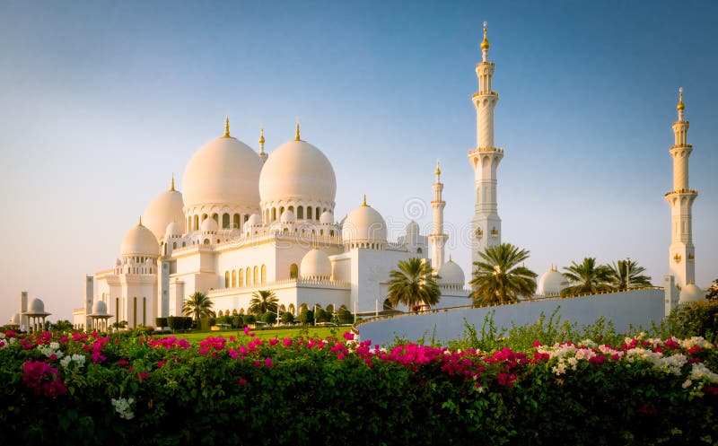 Sheikh Zayed Grand Mosque in Abu Dhabi, United Arab Emirates. One of the Beautiful and Famous Mosque - Middle East Stock Image - Image of arabia, design: 214069021 Sheikh Zayed Grand Mosque in Abu Dhabi, United Arab Emirates. One of the Beautiful and Famous Mosque - Middle East Stock Image - Image of arabia, design: 214069021