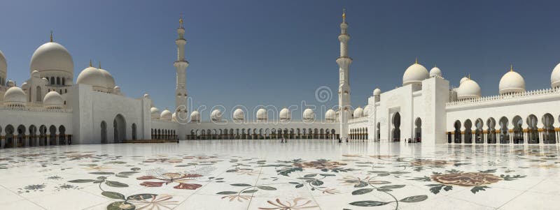Sheikh Zayed Mosque in Abu Dhabi, United Arab Emirates stock photography Sheikh Zayed Mosque in Abu Dhabi, United Arab Emirates stock photography