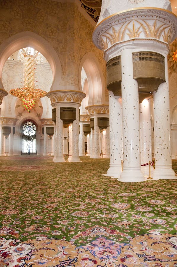Sheikh Zayed Mosque Prayer Room Stock Image Image 17063251