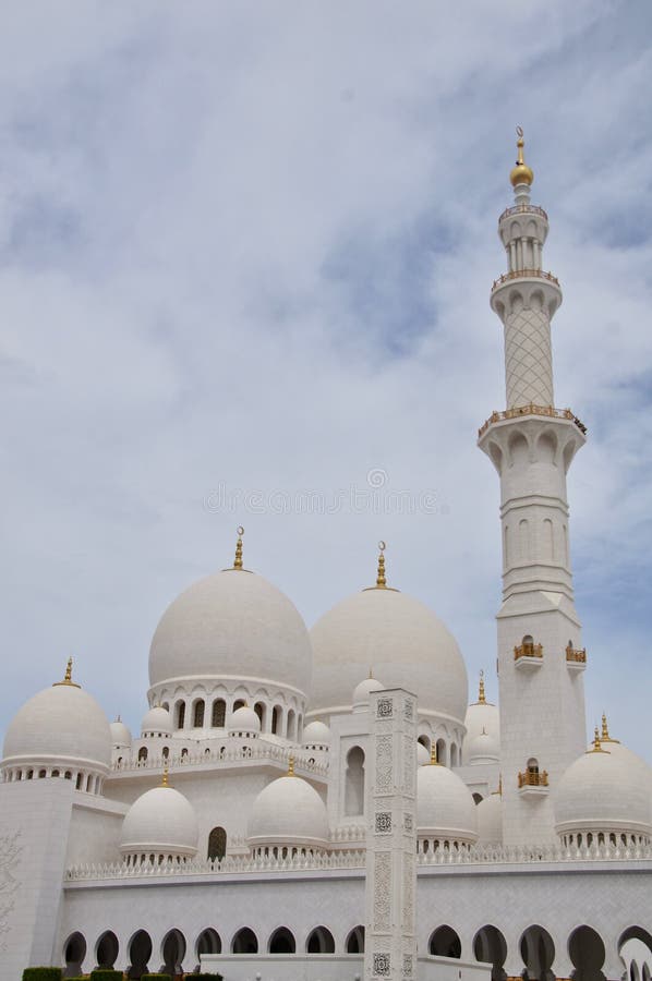 Sheikh Zayed Uroczysty meczet, Abu Dhabi, emiraty obraz stock Sheikh Zayed Uroczysty meczet, Abu Dhabi, emiraty obraz stock