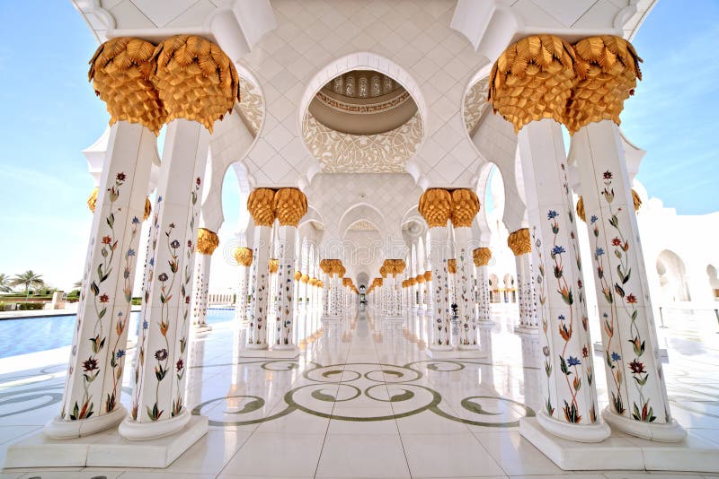 Sheikh Zayed Uroczysty meczet w Abu Dhabi wn?trzu obrazy royalty free Sheikh Zayed Uroczysty meczet w Abu Dhabi wn?trzu obrazy royalty free